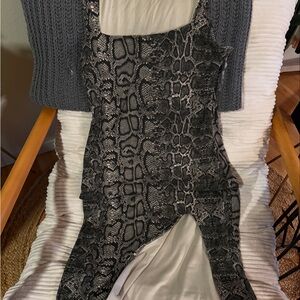 Snakeskin Print Jumpsuit